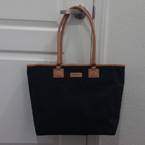 Hartmann Black and Tan Women's Tote Bag - Picture 11 of 12